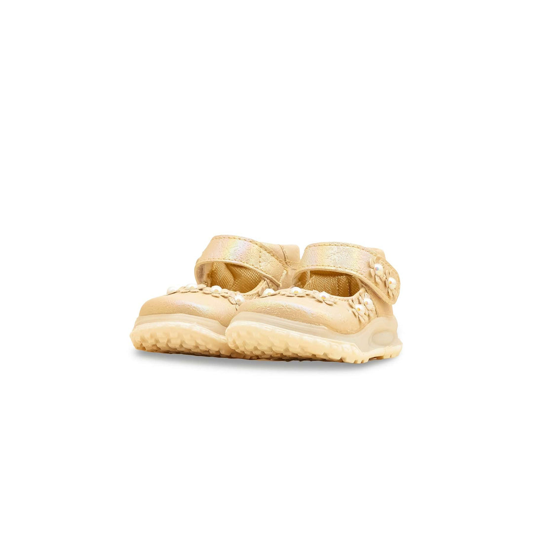 Girls Golden Formal Pumps KD2548