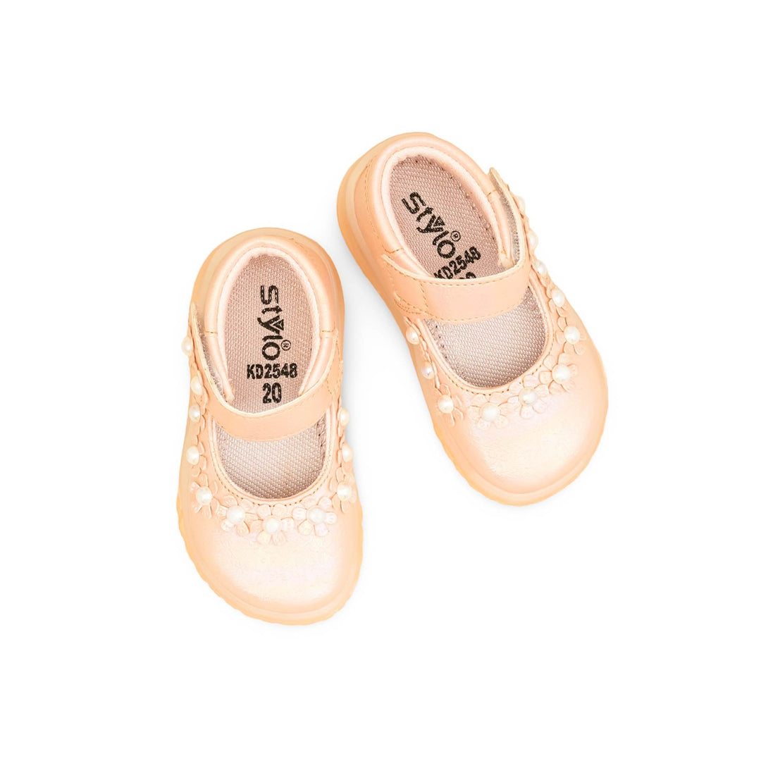 Girls Pink Formal Pumps KD2548