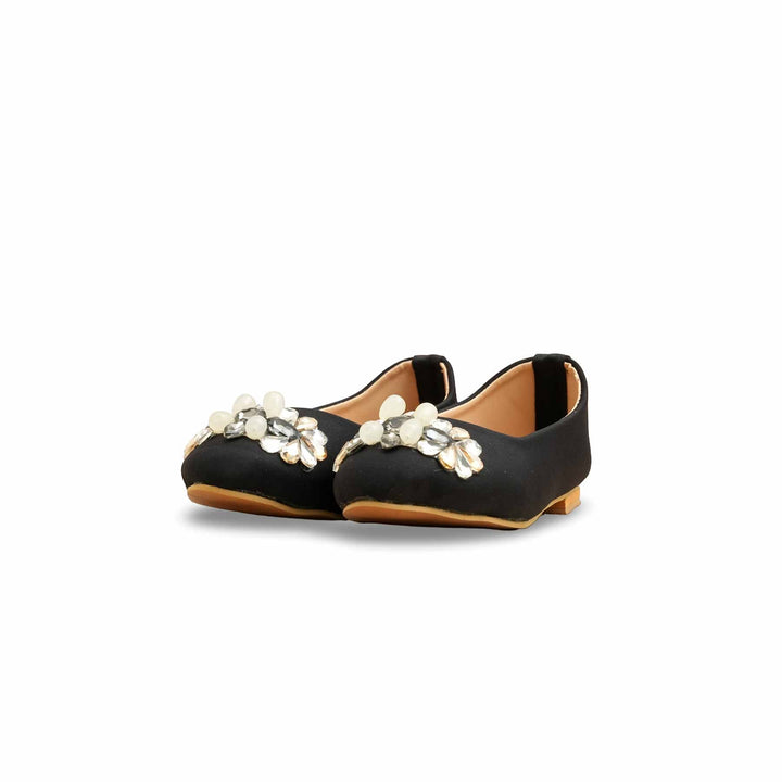 Girls Black Formal Pumps KD2550