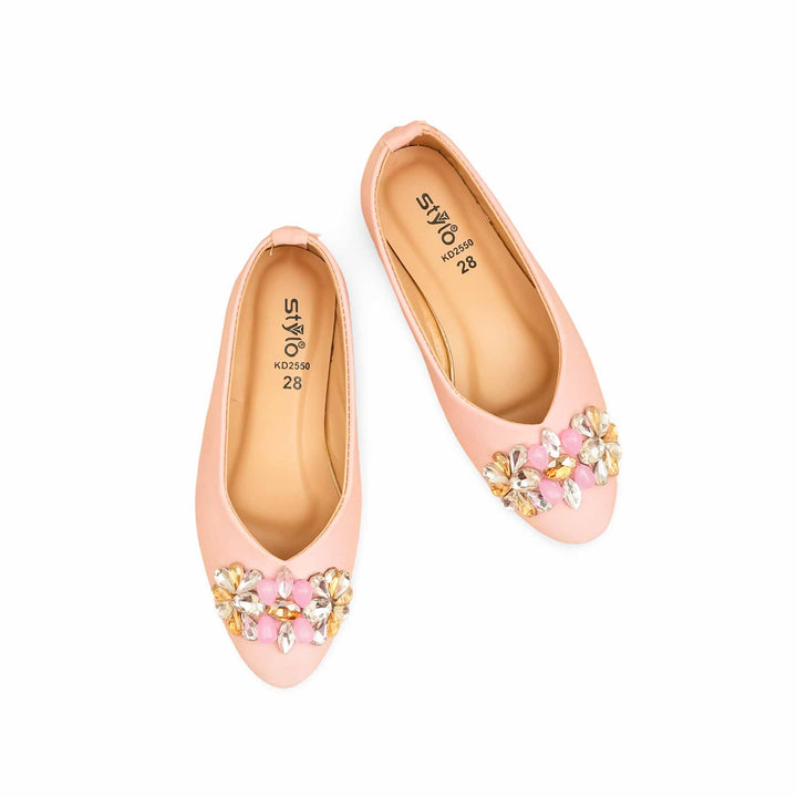 Girls Pink Formal Pumps KD2550