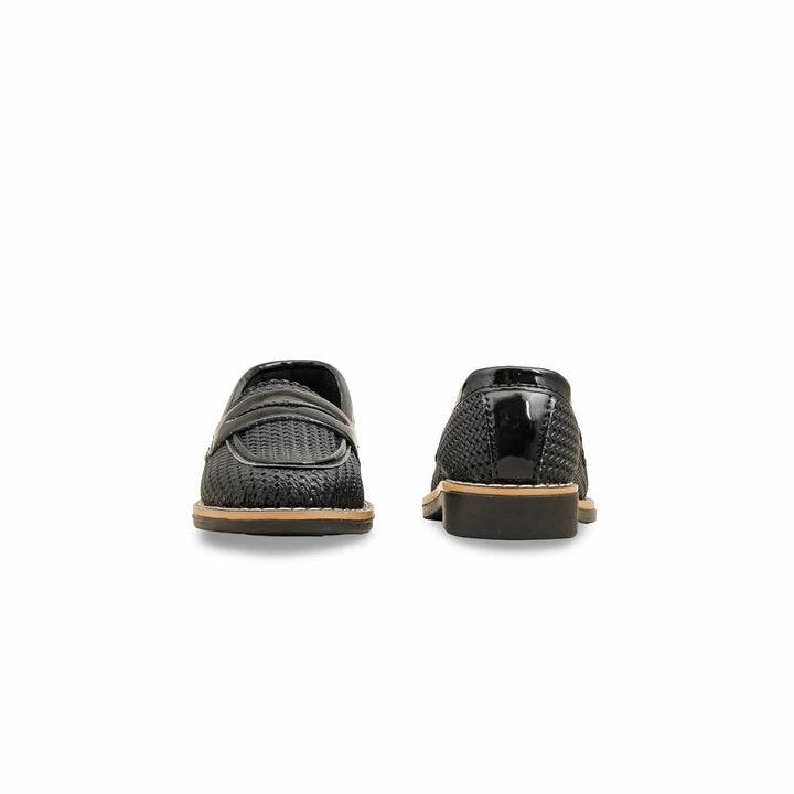Boys Black Formal Moccasin KD2553