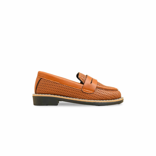 Boys Mustard Formal Moccasin KD2553