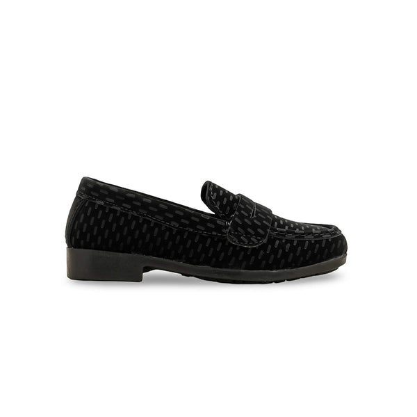 Boys Black Formal Moccasin KD2554