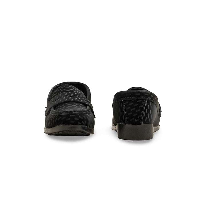 Boys Black Formal Moccasin KD2554
