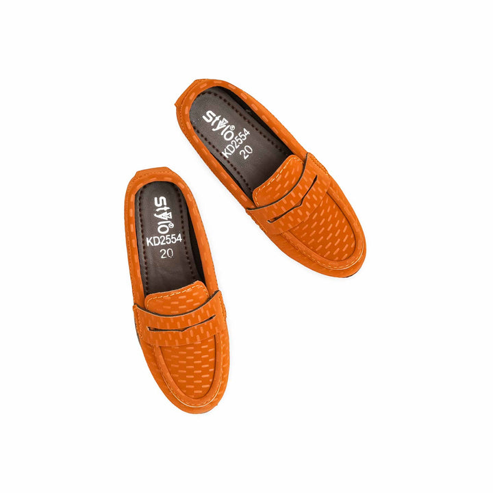Boys Mustard Formal Moccasin KD2554