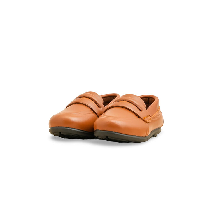 Boys Mustard Formal Moccasin KD2555