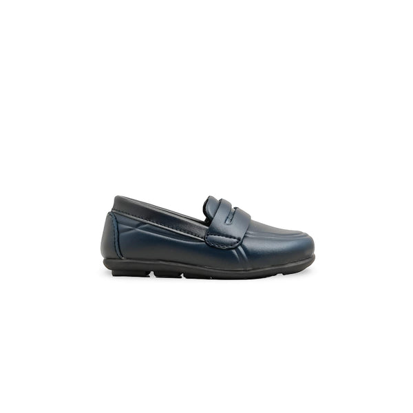 Boys Navy Formal Moccasin KD2555