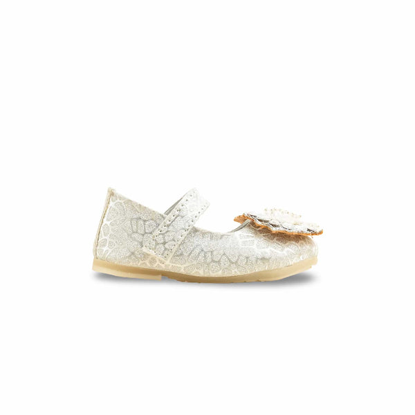 Girls Silver Fancy Pumps KD2557