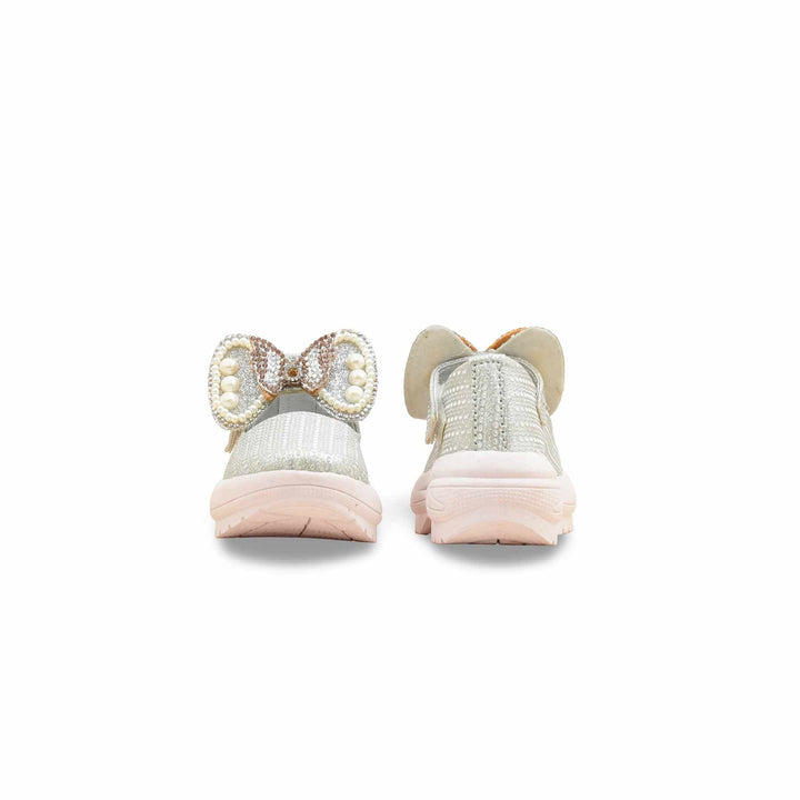 Girls Silver Fancy Pumps KD2558