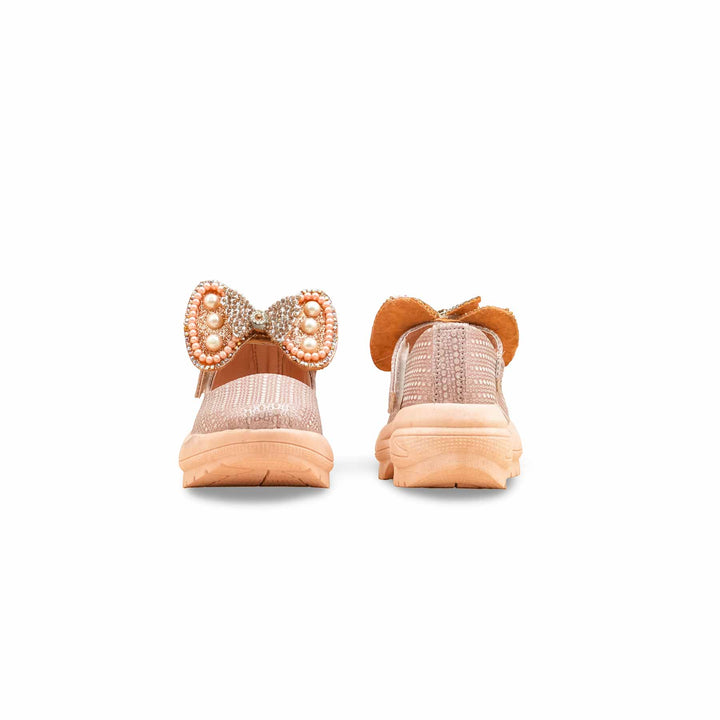 Girls Champagne Fancy Pumps KD2558