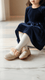 Girls Peach Fancy Pumps KD2560