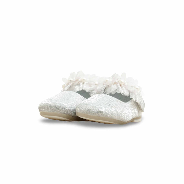 Girls Silver Fancy Pumps KD2560