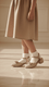 Girls Golden Fancy Pumps KD2567
