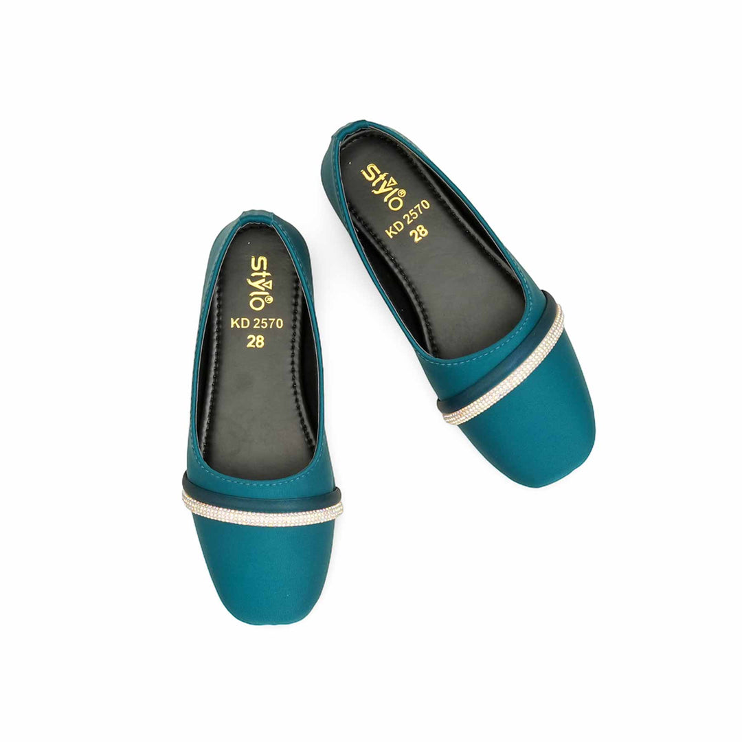 Girls Blue Formal Pumps KD2570