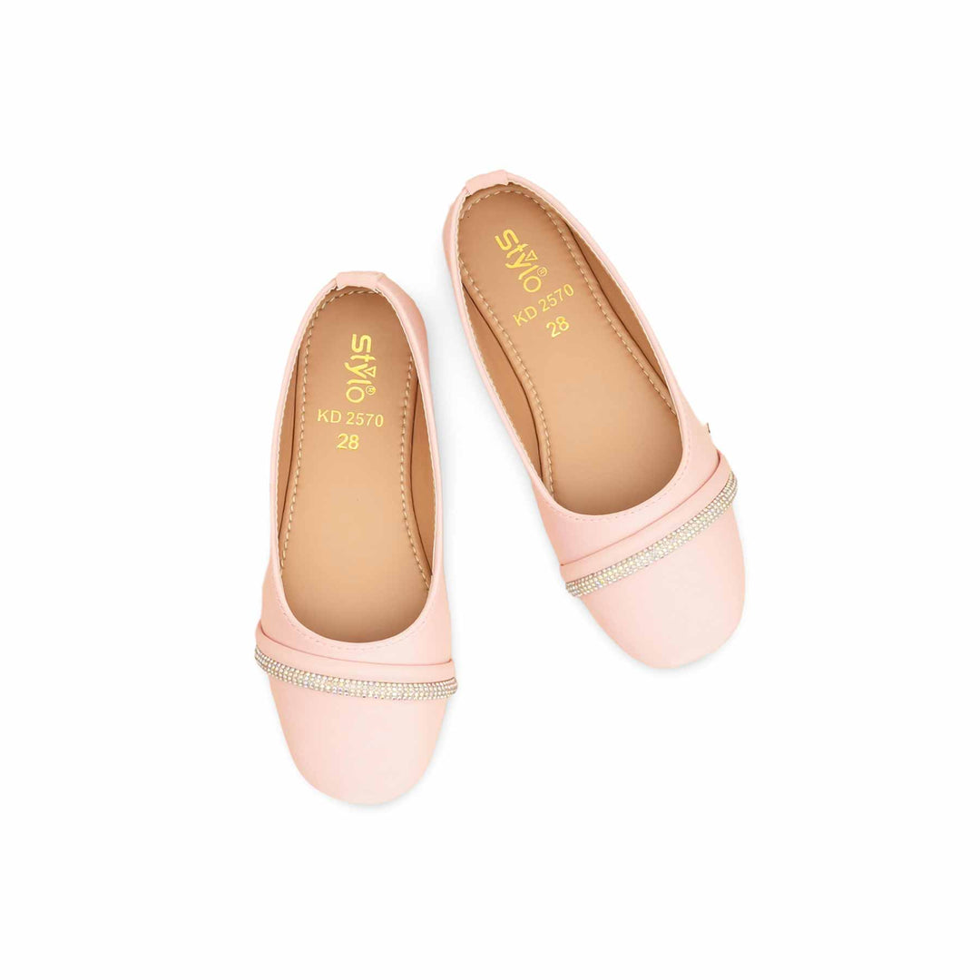 Girls Pink Formal Pumps KD2570