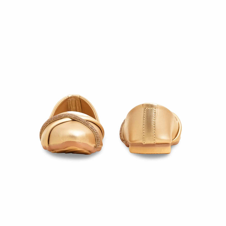 Girls Golden Formal Pumps KD2572