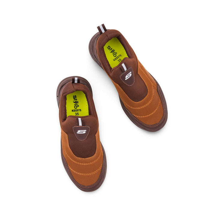Boys Brown Casual Canvas KD2575