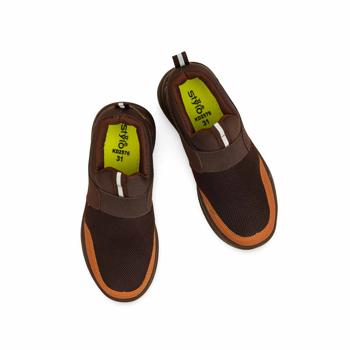 Boys Brown Casual Canvas KD2576