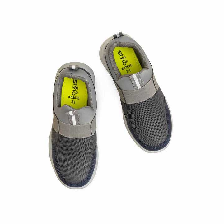 Boys Grey Casual Canvas KD2576