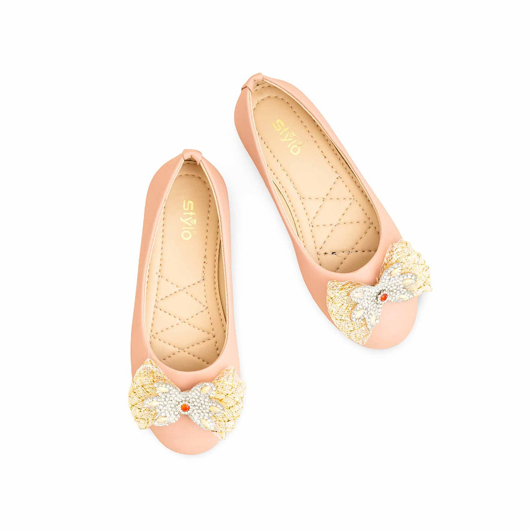 Girls Pink Formal Pumps KD2577