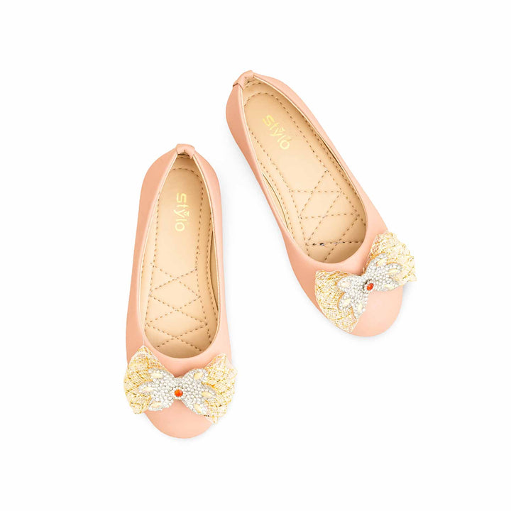 Girls Pink Formal Pumps KD2577