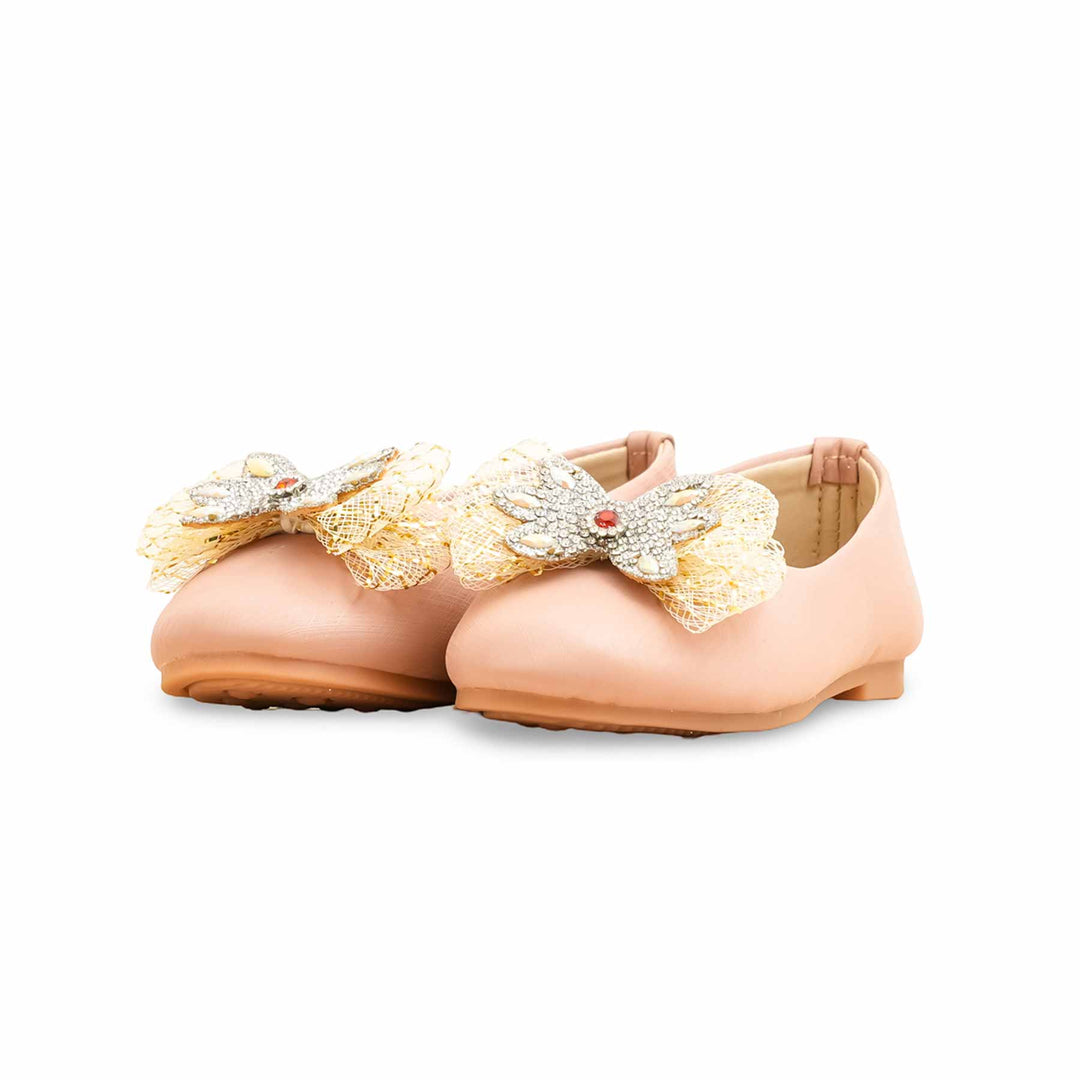 Girls Pink Formal Pumps KD2577