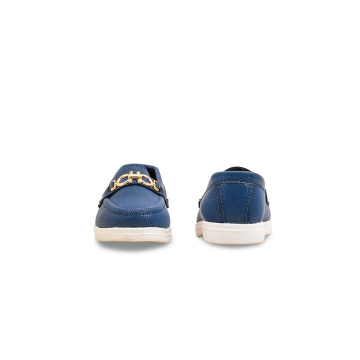 Boys Navy Formal Moccasin KD2578