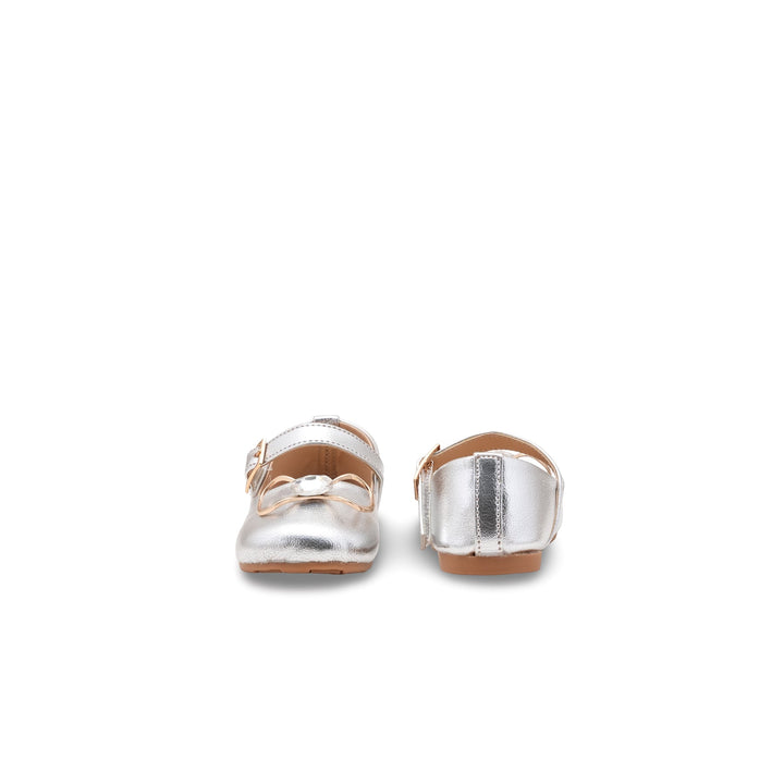 Girls Silver Fancy Pumps KD2582