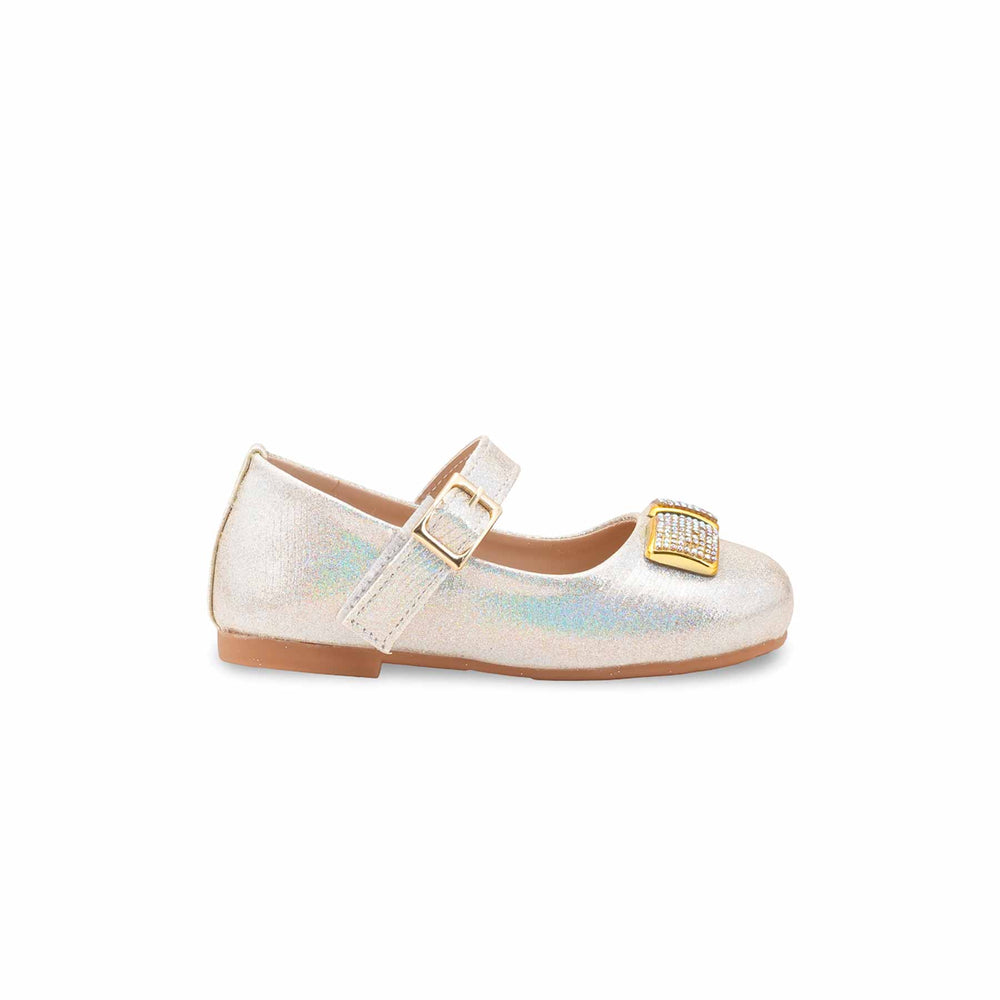 Girls Golden Fancy Pumps KD2583