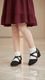 Girls Black Fancy Pumps KD2586
