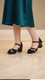 Girls Black Fancy Pumps KD2587