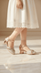 Girls Peach Fancy Pumps KD2587