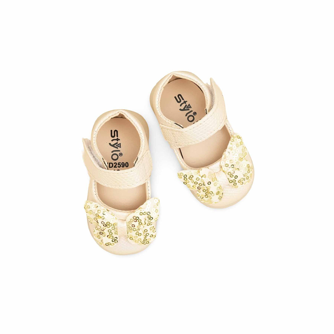 Babies Golden Casual Booties KD2590