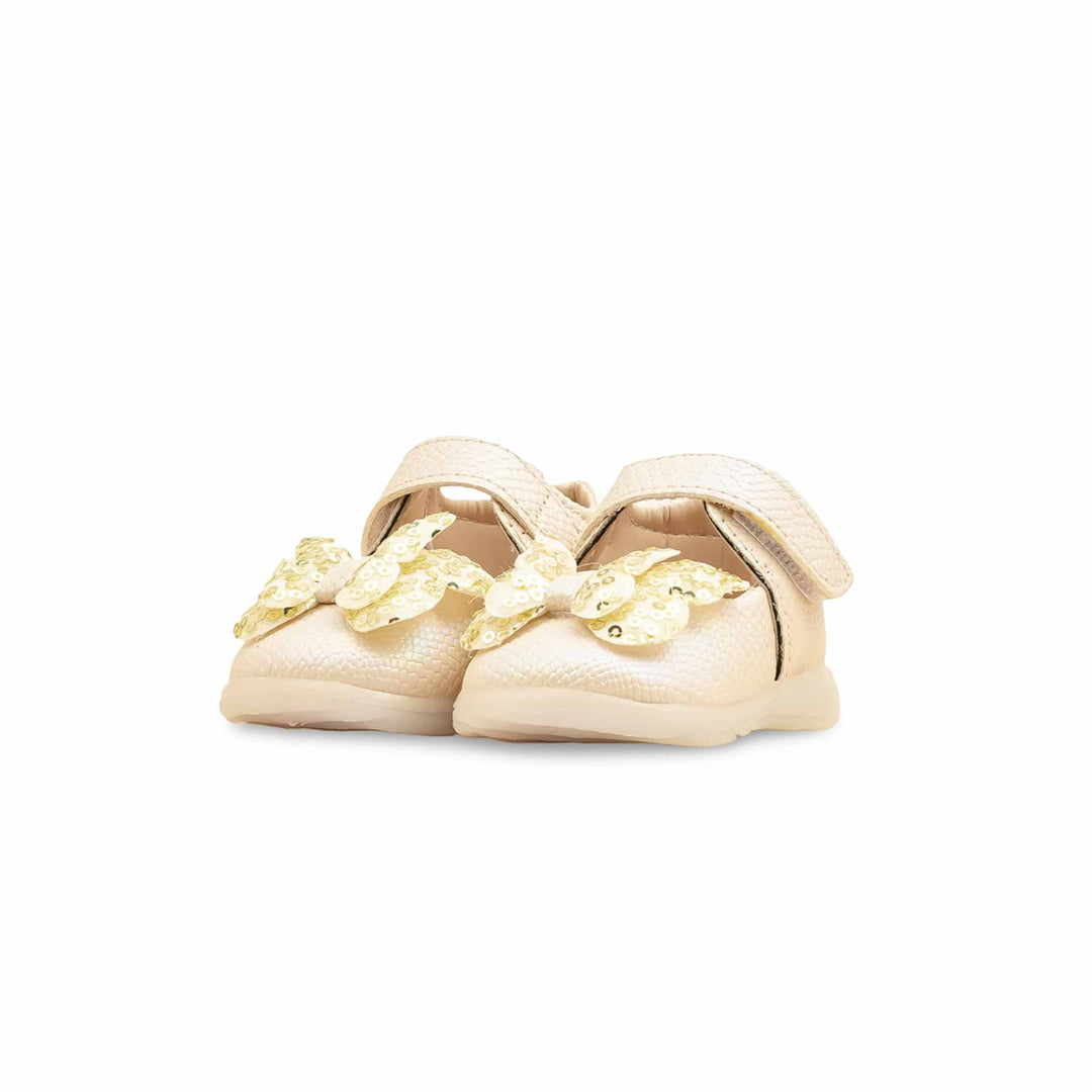Babies Golden Casual Booties KD2590