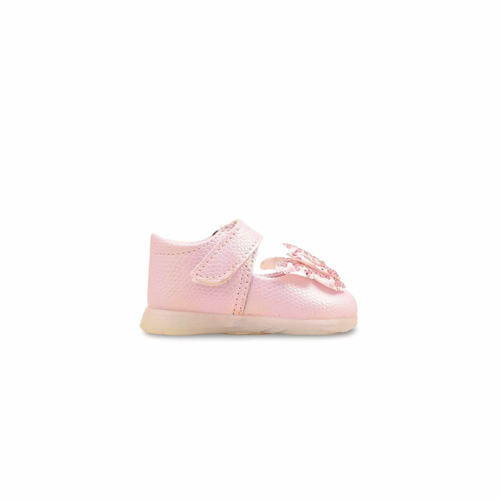 Babies Pink Casual Booties KD2590