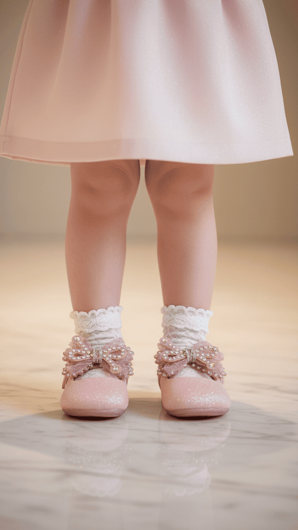 Girls Pink Fancy Pumps KD2594