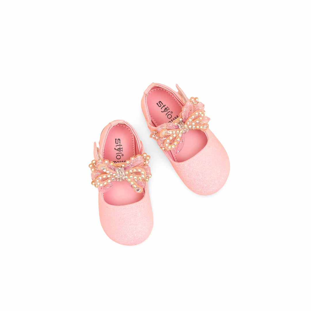 Girls Pink Fancy Pumps KD2594