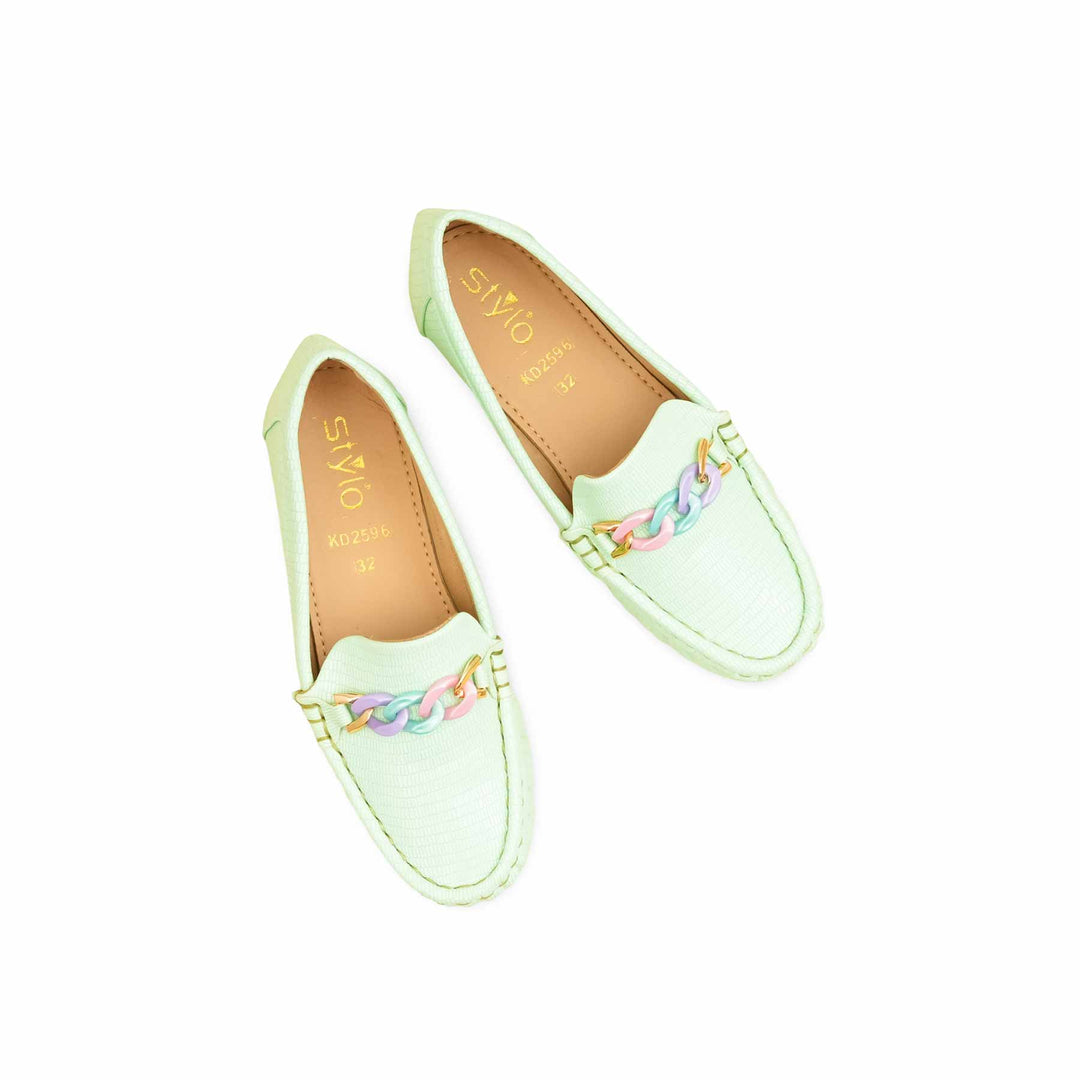 Girls PISTAGREEN Casual Moccasin KD2596