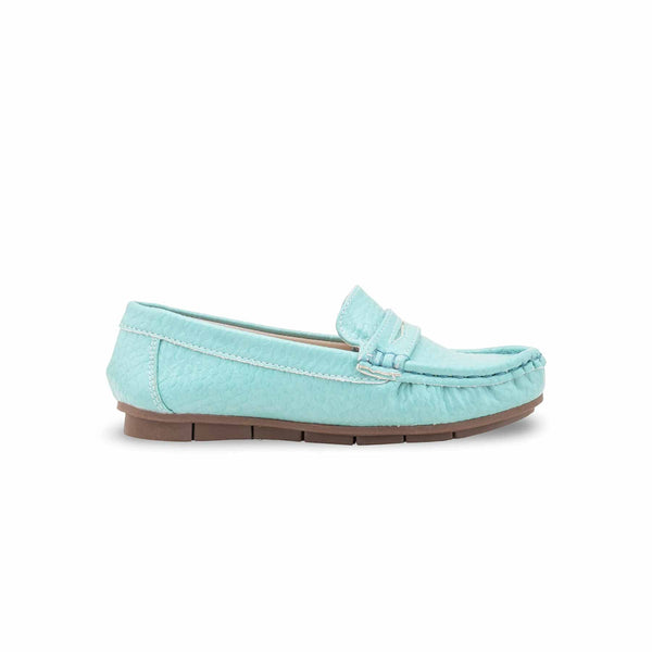 Girls Seagreen Formal Moccasin KD2598