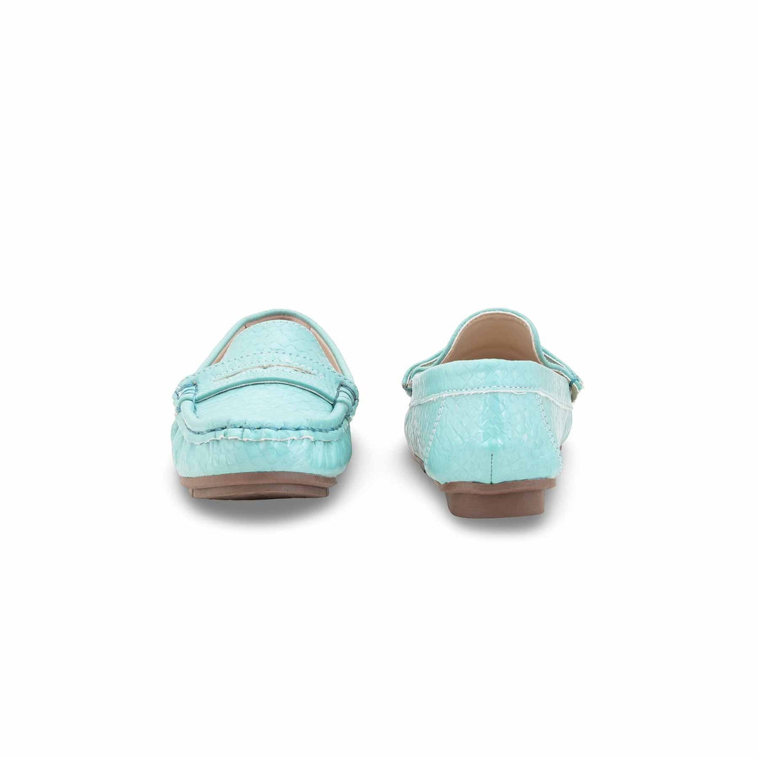 Girls Seagreen Formal Moccasin KD2598
