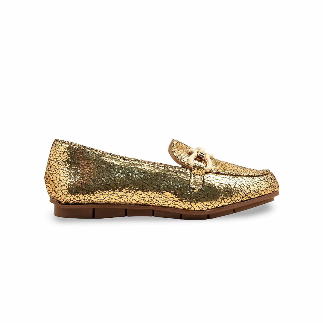Girls Golden Fancy Moccasin KD2599