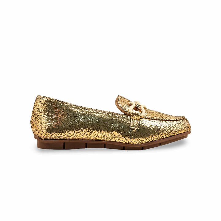 Girls Golden Fancy Moccasin KD2599