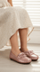 Girls Pink Formal Moccasin KD2600