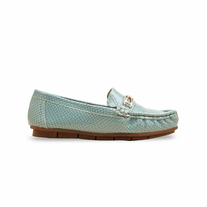 Girls Blue Formal Moccasin KD2602