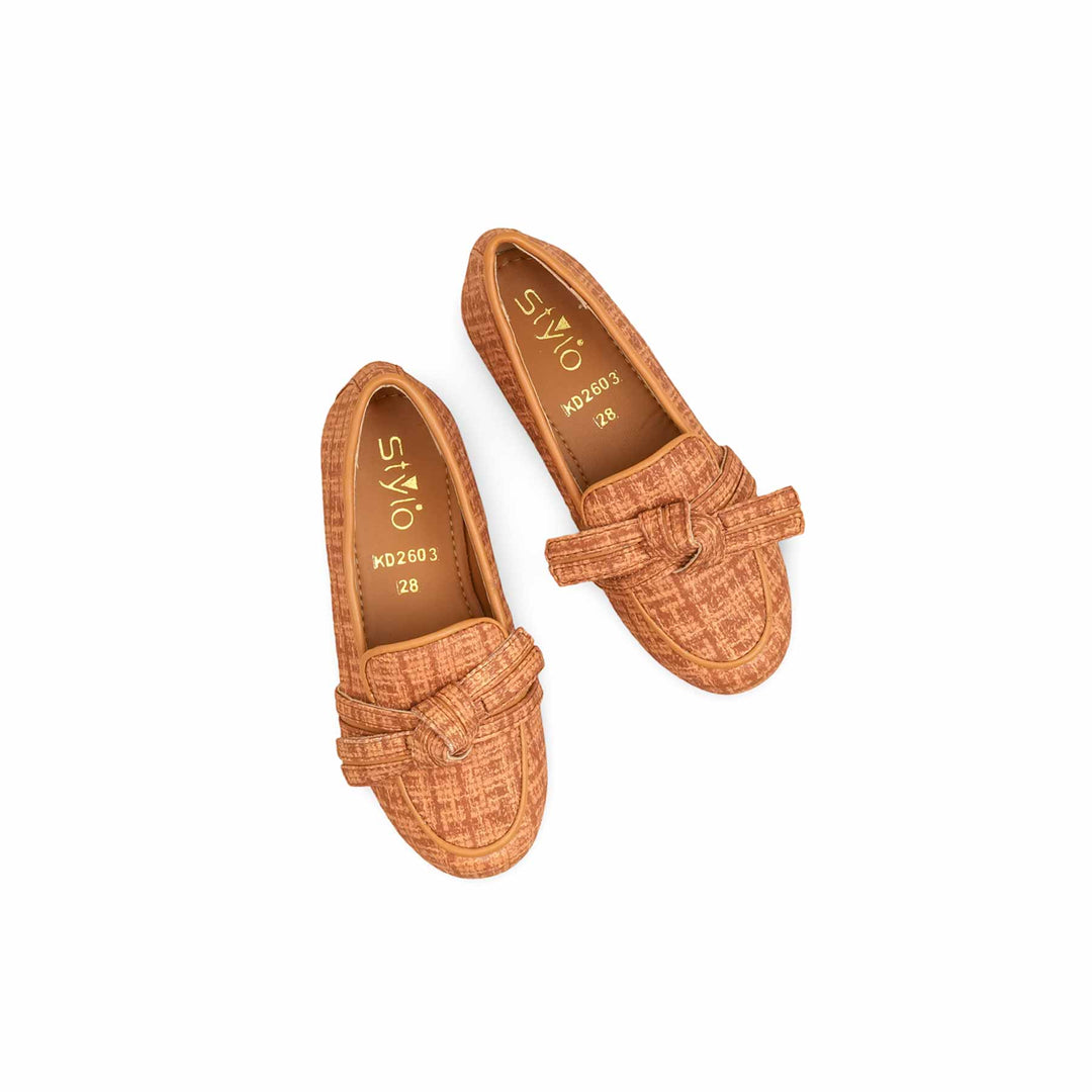 Girls Mustard Girls Formal Moccasin KD2603