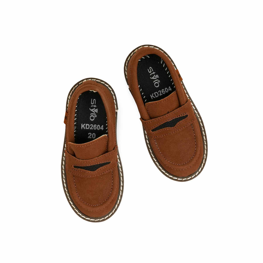 Boys Mustard Formal Moccasin KD2604