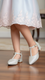 Girls Silver Fancy Pumps KD2606