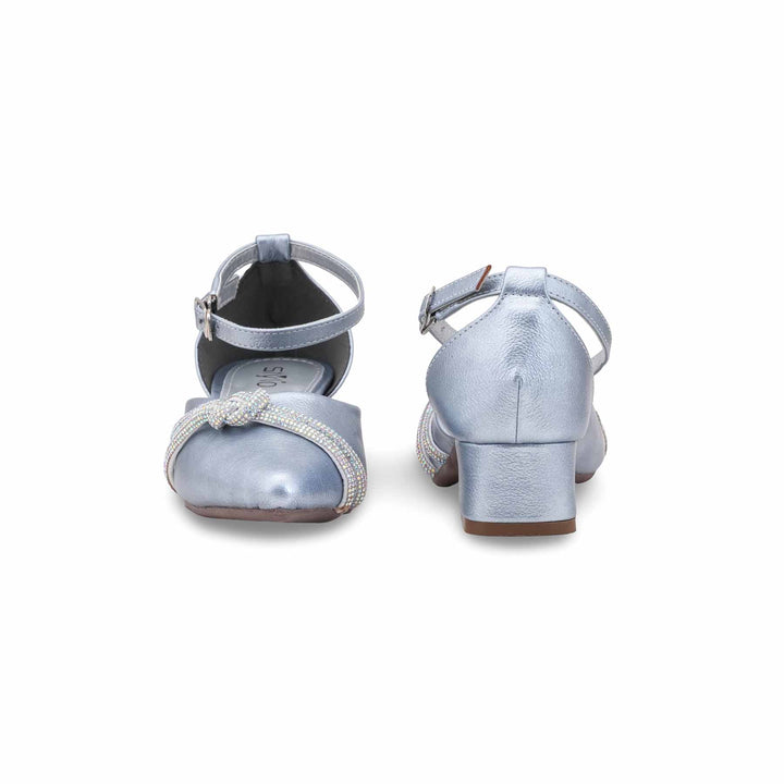 Girls Silver Fancy Pumps KD2607