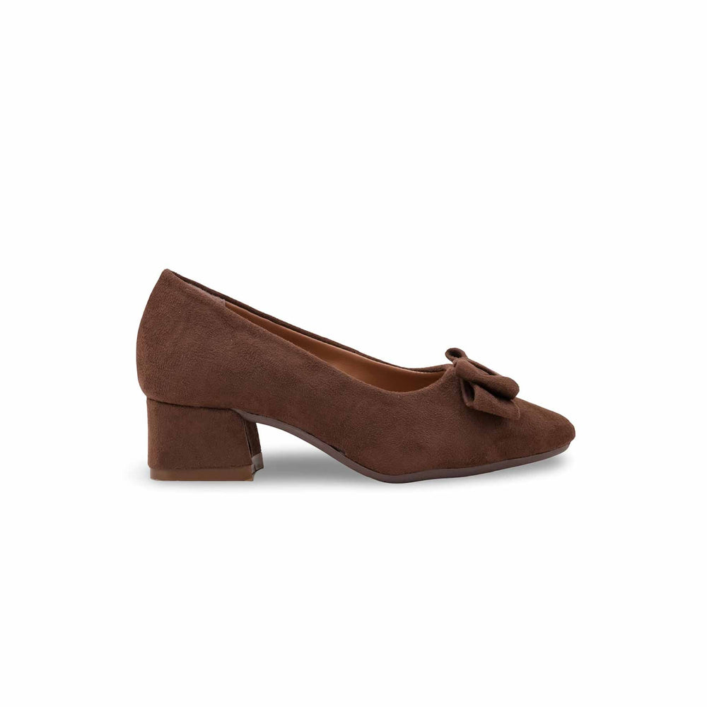 Girls Brown Formal Pumps KD2613