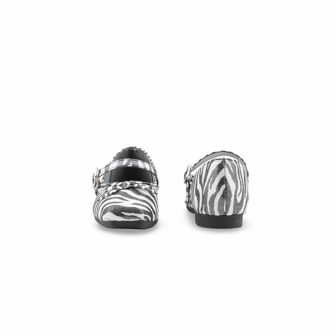 Girls Grey Formal Pumps KD2616